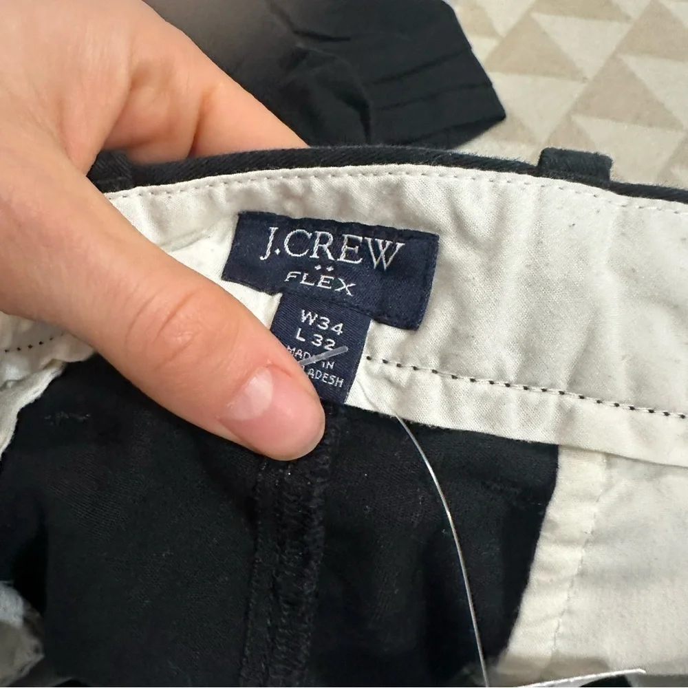 J crew Slim-fit flex chino pant black